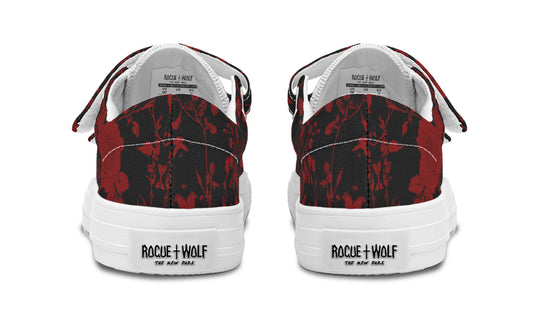 Blood Rose Romance Kids Low Tops