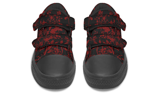 Blood Rose Romance Kids Low Tops