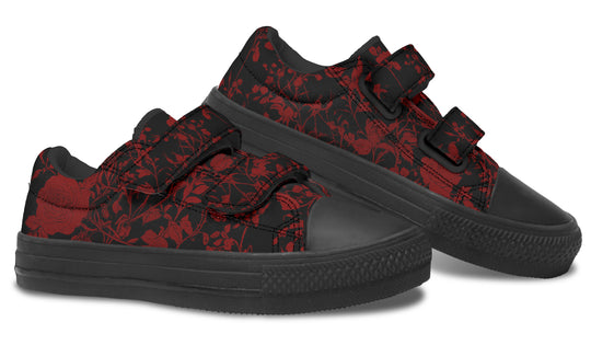 Blood Rose Romance Kids Low Tops
