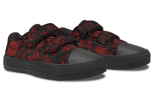 Blood Rose Romance Kids Low Tops