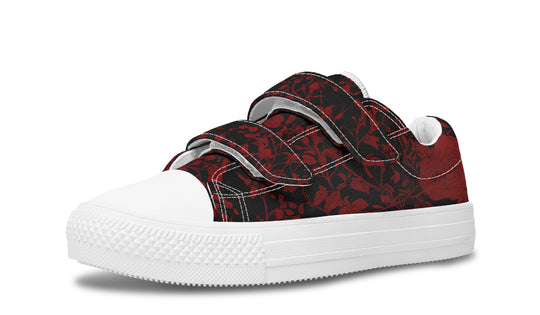 Blood Rose Romance Kids Low Tops