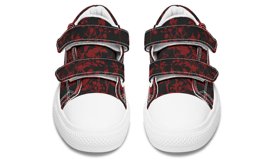 Blood Rose Romance Kids Low Tops