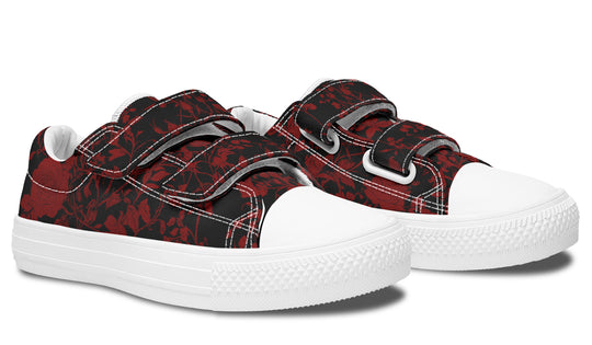 Blood Rose Romance Kids Low Tops