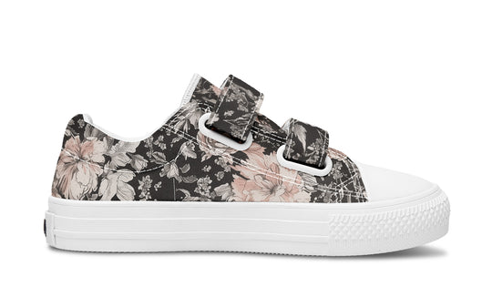 Vintage Peonies Kids Low Tops