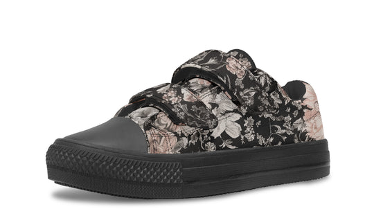 Vintage Peonies Kids Low Tops