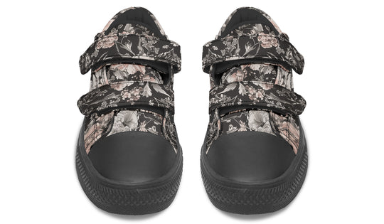 Vintage Peonies Kids Low Tops