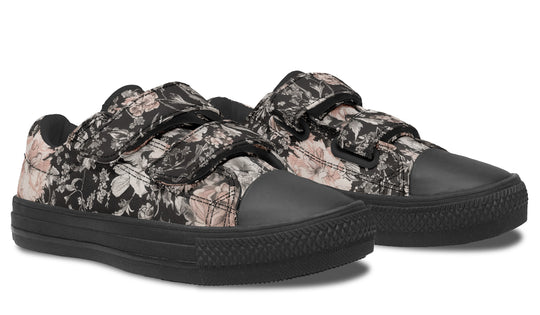 Vintage Peonies Kids Low Tops