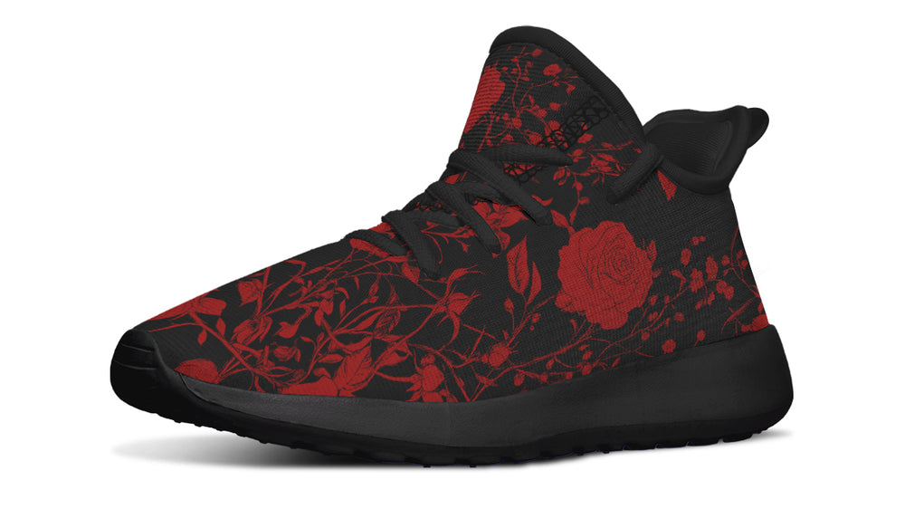 Blood Rose Romance Kids Sneakers