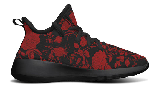 Blood Rose Romance Kids Sneakers