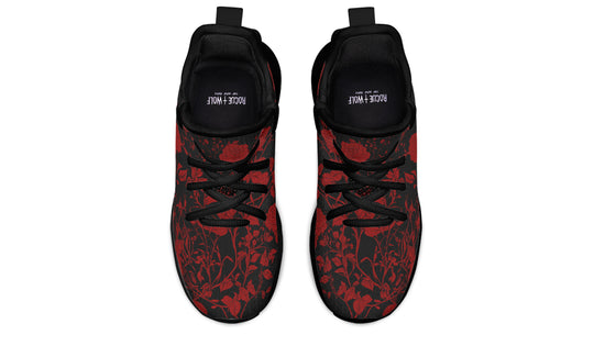 Blood Rose Romance Kids Sneakers