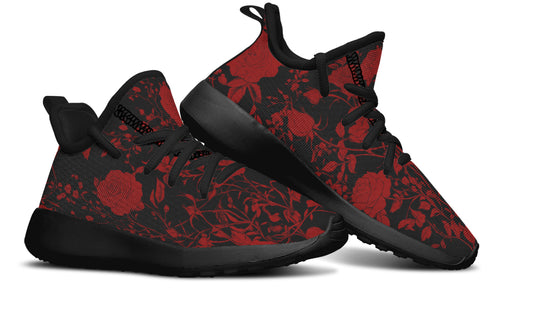 Blood Rose Romance Kids Sneakers
