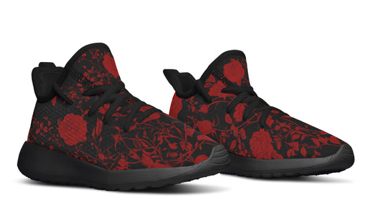 Blood Rose Romance Kids Sneakers