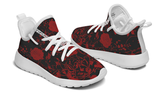 Blood Rose Romance Kids Sneakers