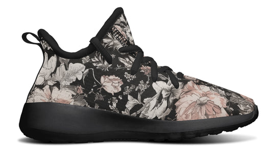 Vintage Peonies Kids Sneakers