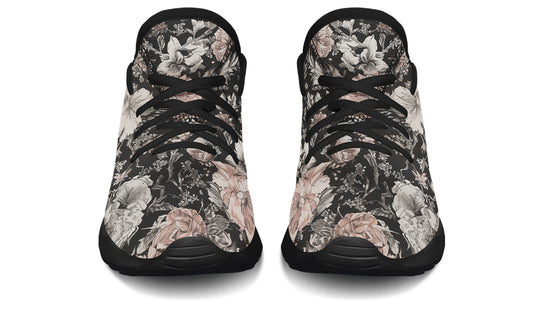 Vintage Peonies Kids Sneakers