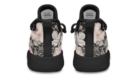 Vintage Peonies Kids Sneakers