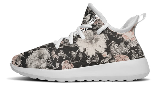 Vintage Peonies Kids Sneakers