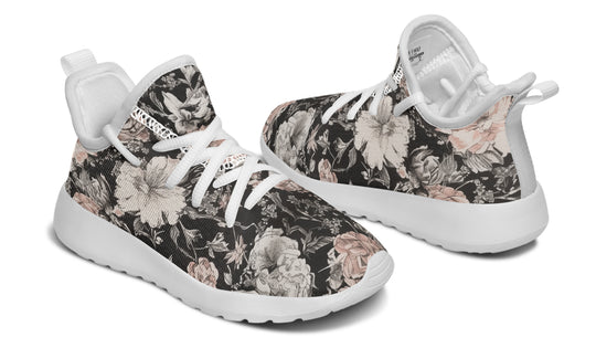 Vintage Peonies Kids Sneakers