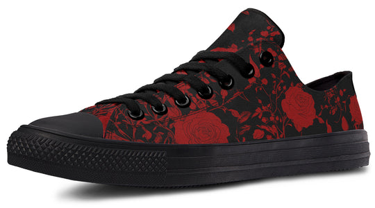 Blood Rose Romance Low Tops