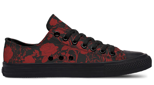 Blood Rose Romance Low Tops