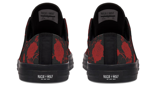 Blood Rose Romance Low Tops