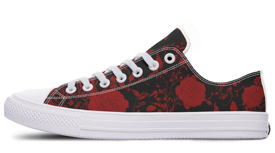 Blood Rose Romance Low Tops