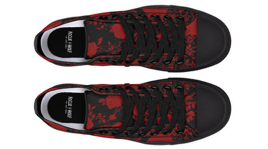 Blood Rose Romance Low Tops