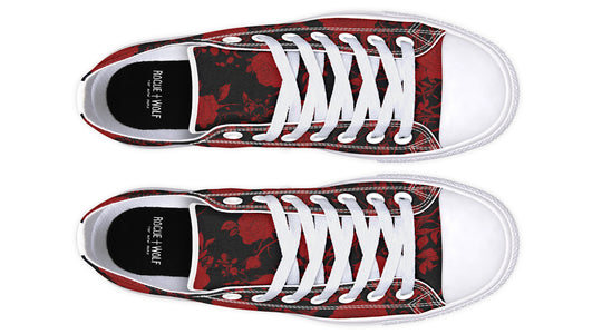 Blood Rose Romance Low Tops