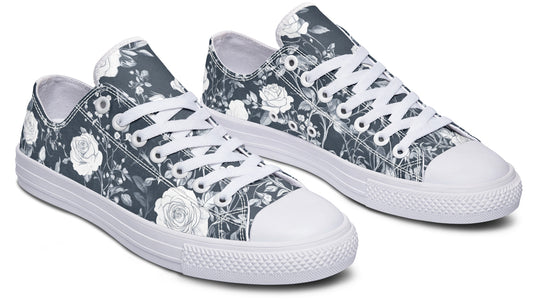 Steel Rose Romance Low Tops