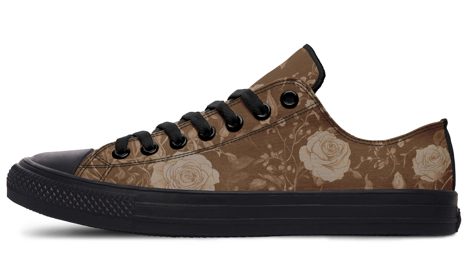 Hazel Rose Romance Low Tops  Rogue + Wolf Canvas Witchy Botanical Sneakers