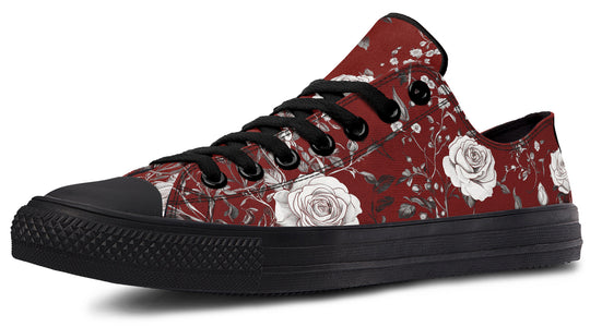Red Rose Romance Low Tops