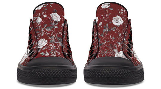 Red Rose Romance Low Tops