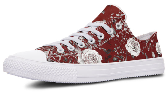 Red Rose Romance Low Tops