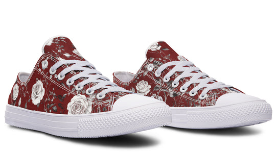 Red Rose Romance Low Tops