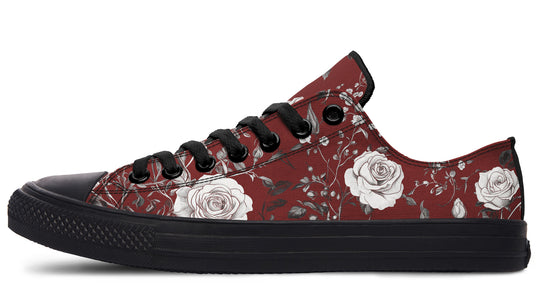 Red Rose Romance Low Tops