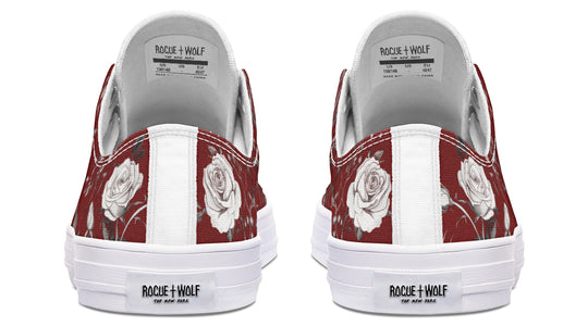 Red Rose Romance Low Tops