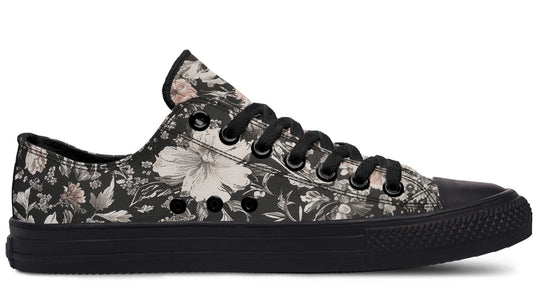Vintage Peonies Low Tops