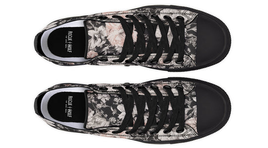 Vintage Peonies Low Tops