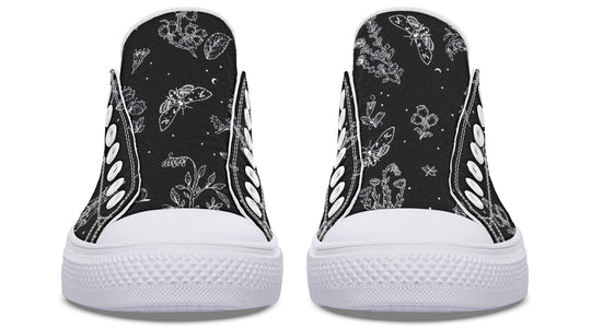 Nightshade Low Tops - Unisex Sneakers Casual Everyday Lightweight Dark Academia Shoes Witchy Style