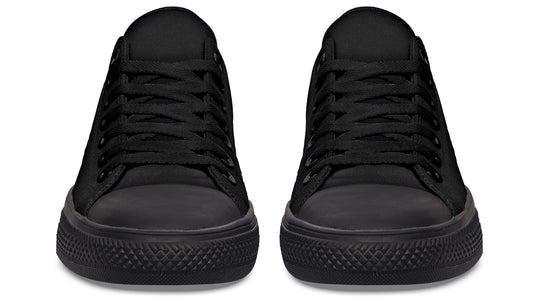 Pitch Black Low Tops