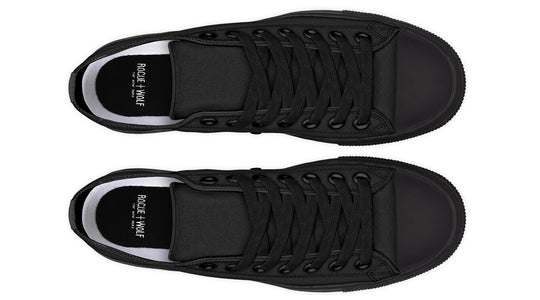 Pitch Black Low Tops