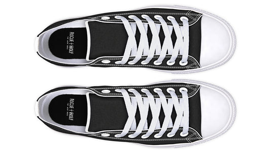 Pitch Black Low Tops