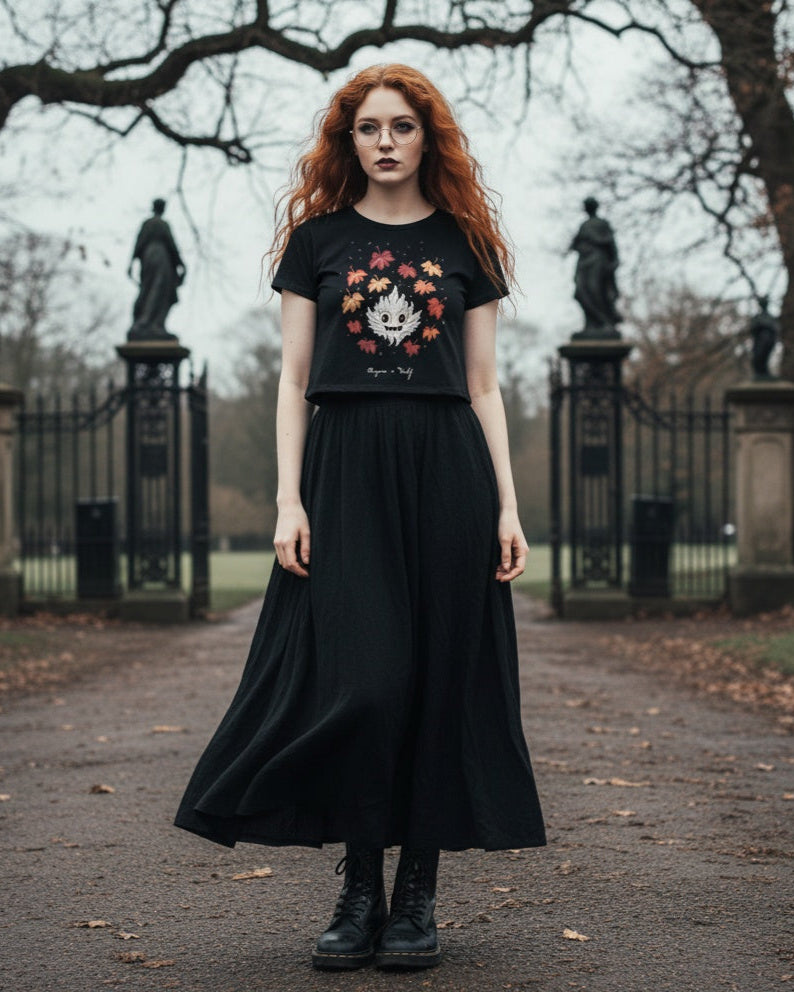 Maple Ghosty Short Sleeve Crop Top
