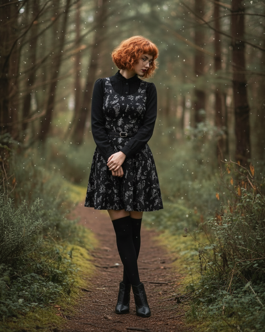 Nightshade Skater Dress