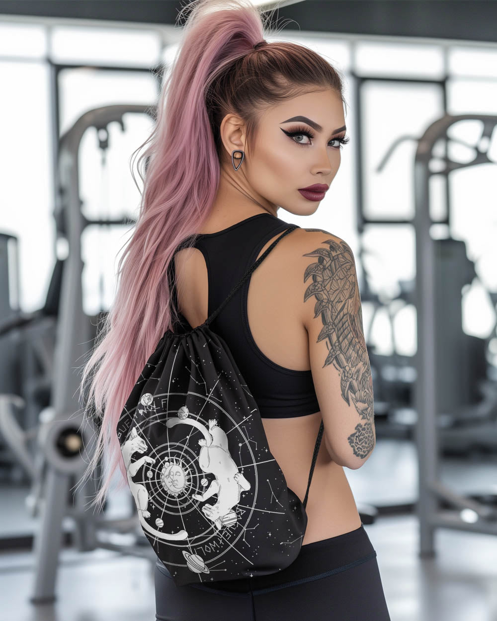 Y.U.M.C. Travel Yoga Gym Bag for Women, Carrying Workout Gear