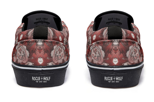 Crimson Wolf Slipons