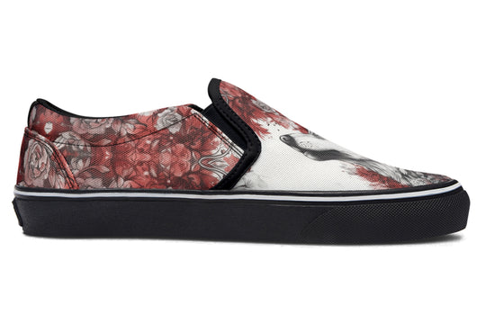 Crimson Wolf Slipons