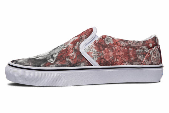 Crimson Wolf Slipons