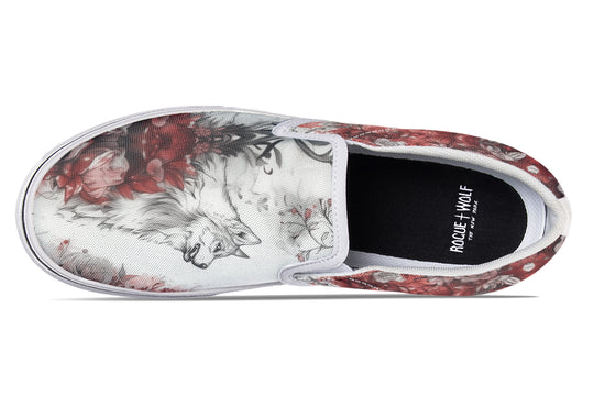 Crimson Wolf Slipons