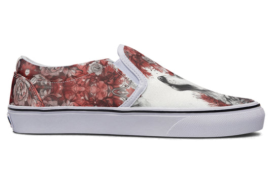 Crimson Wolf Slipons